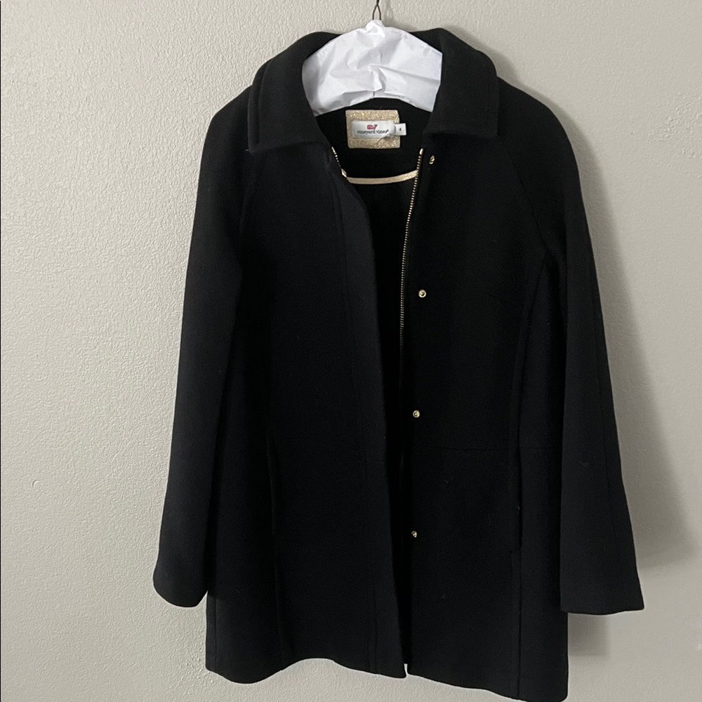Vineyard Vines Classic Black Trench Coat